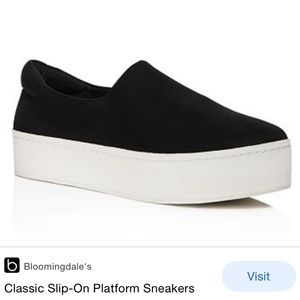 Opening Ceremony Classic Black Slip-on Platform Sneakers Sz 39 / 8.5